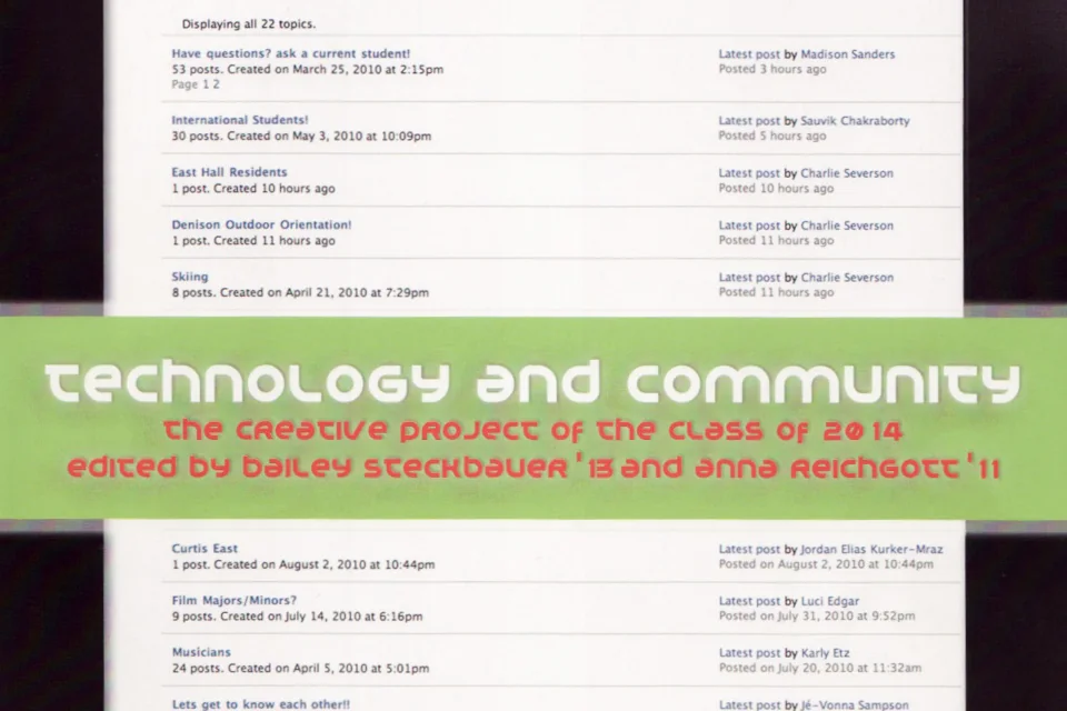 Technology & Community exhibition image.