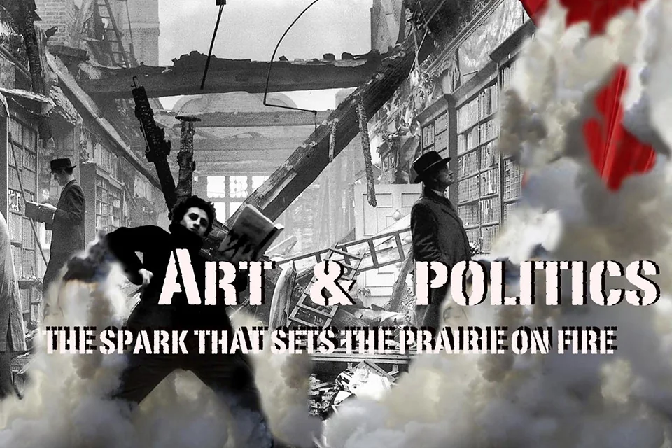 Art & Politics exhibition image.