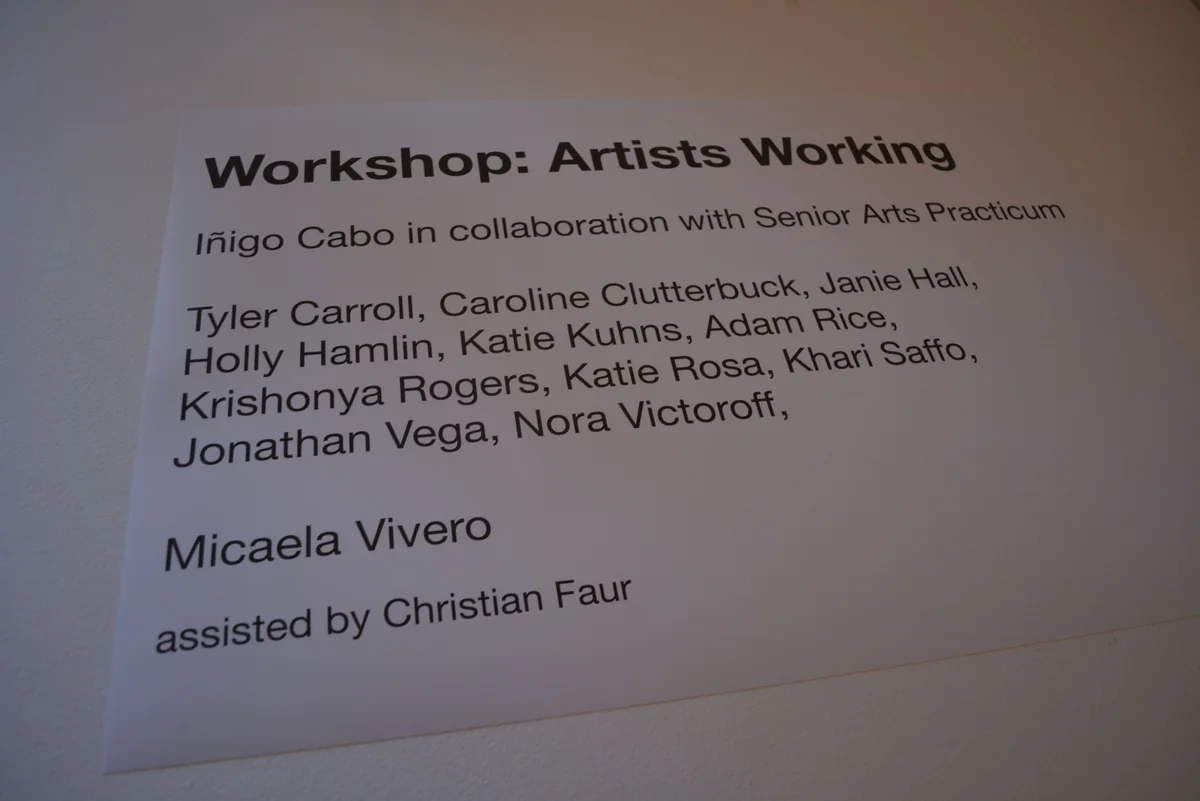 Archived image from Workshop: Artists Working.