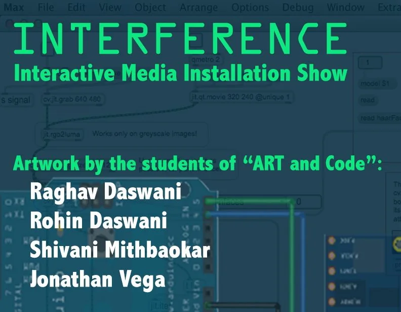 Interference: Art + Code exhibition image.