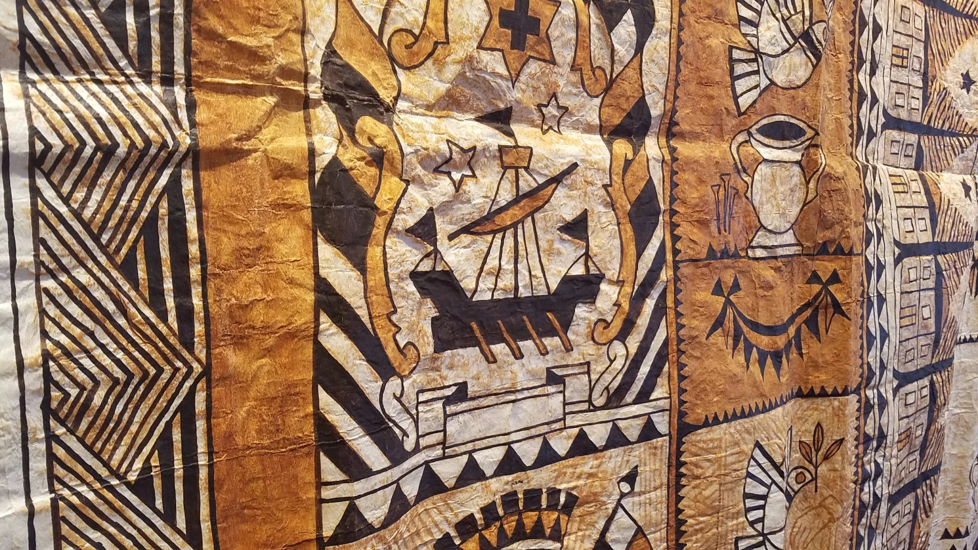 The Art of Ngatu by Robin White and Ruha Fifita: Tradition, Innovation and Community in Polynesia exhibition image.