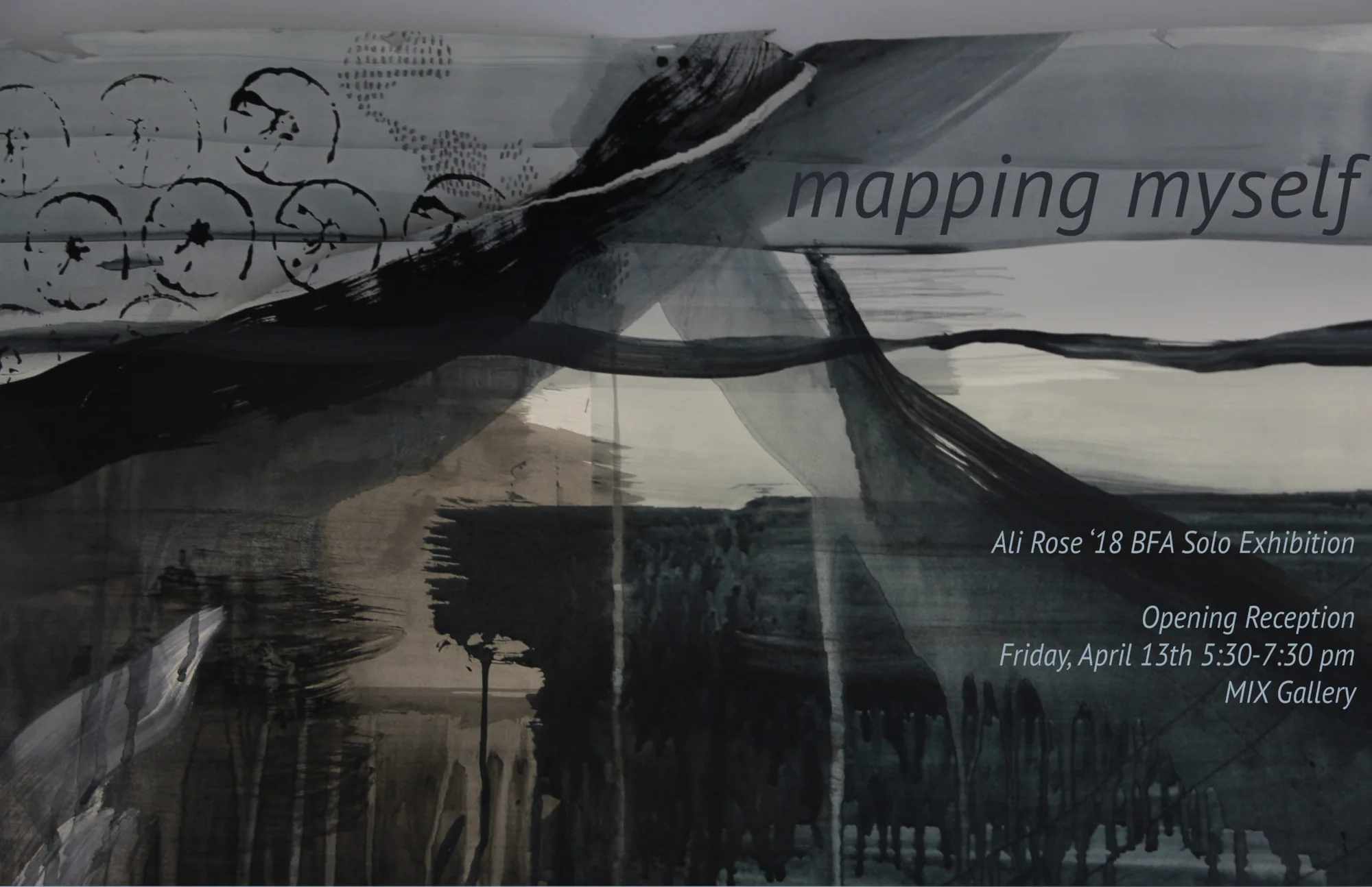 Mapping Myself exhibition image.