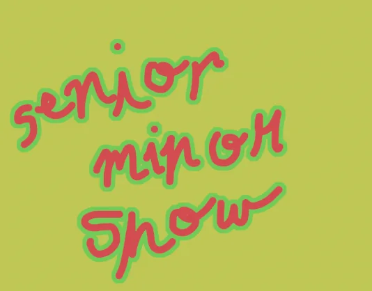 Archived image from Senior Studio Art Minor Show.