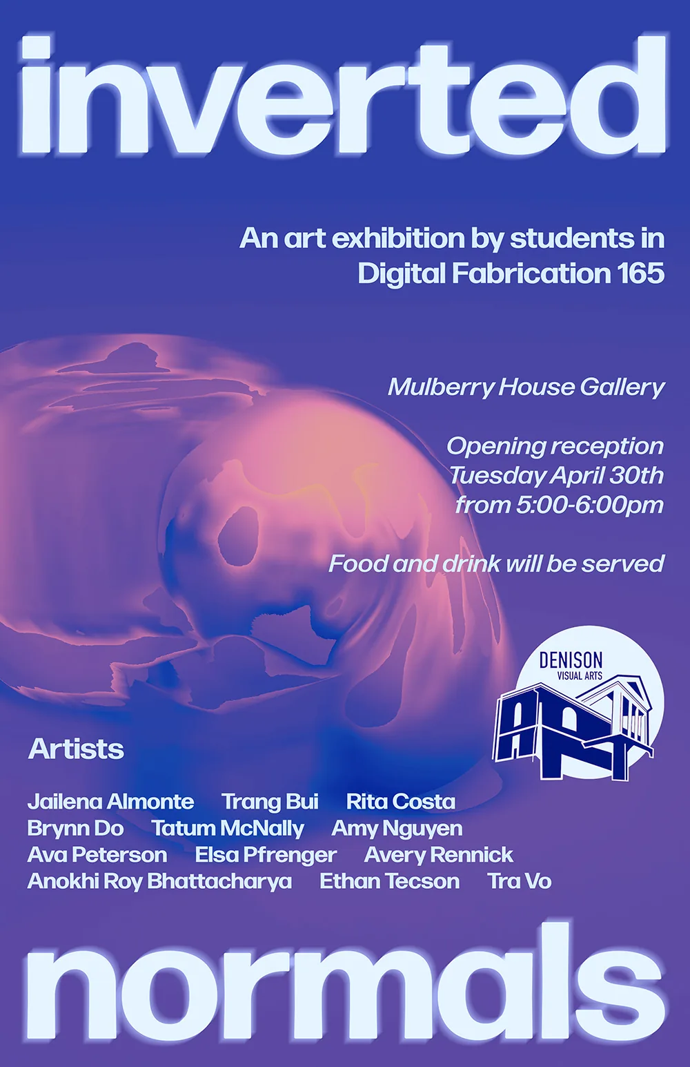 Inverted Normals exhibition poster.