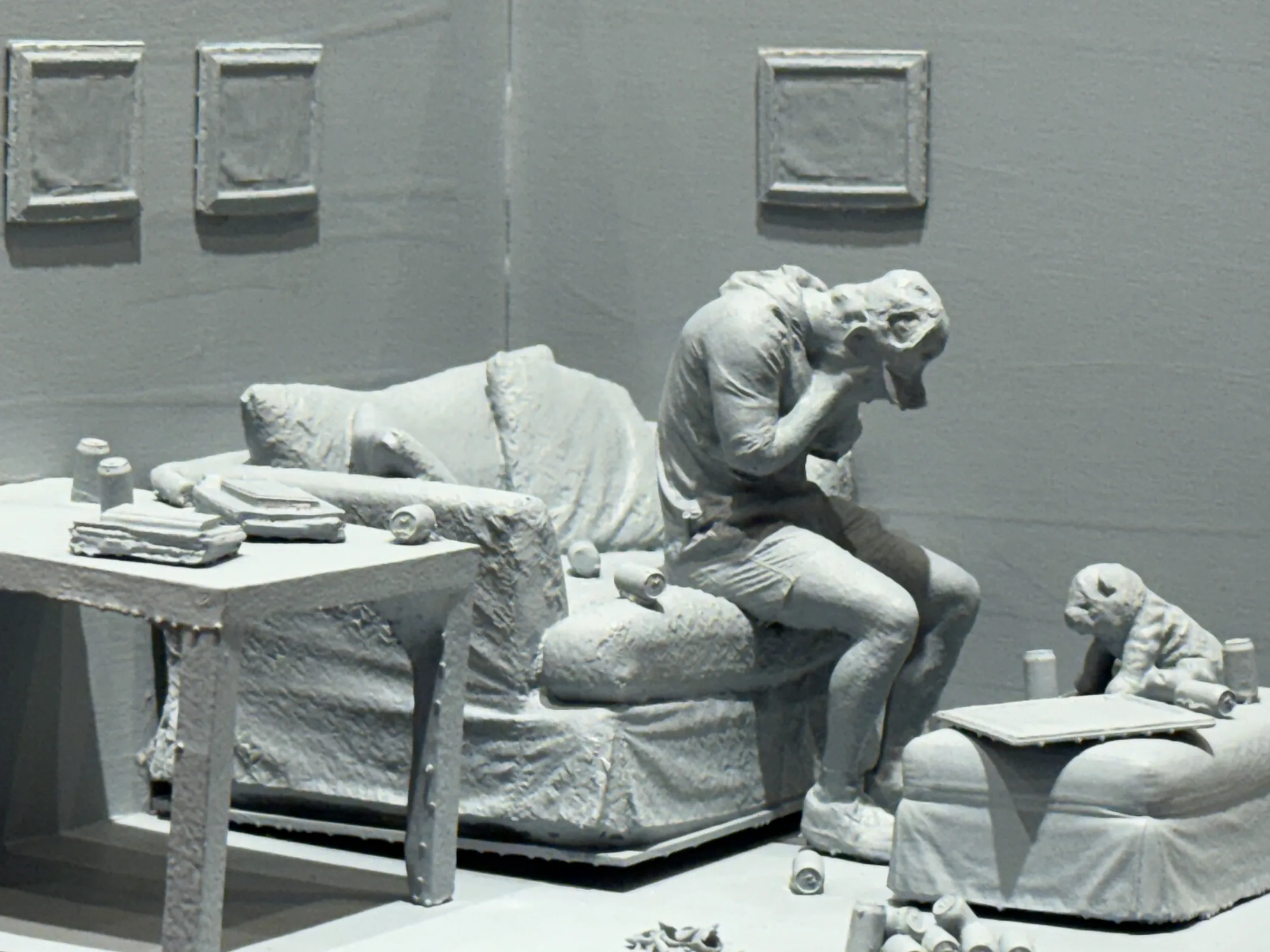 Miniature fabricated room scene from Pixels to Pieces.