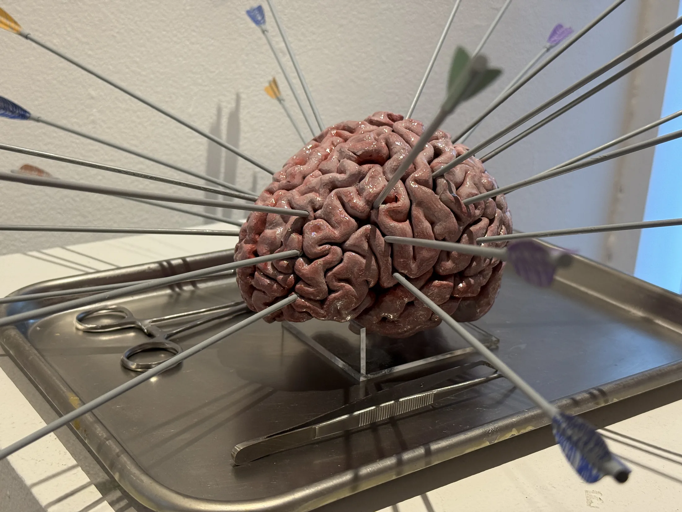 Fabricated brain object with rods from Pixels to Pieces.