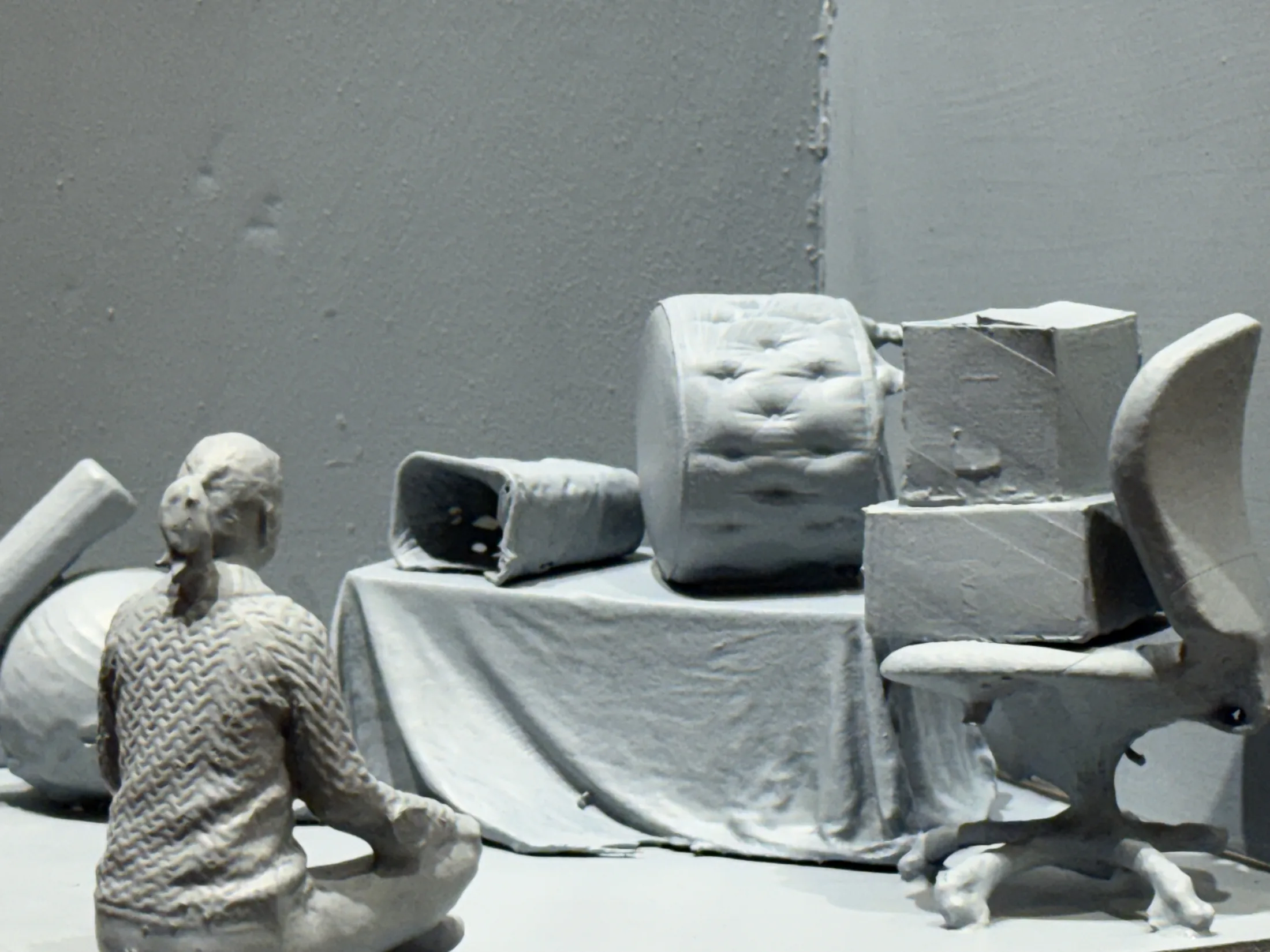 Miniature fabricated room scene from Pixels to Pieces.