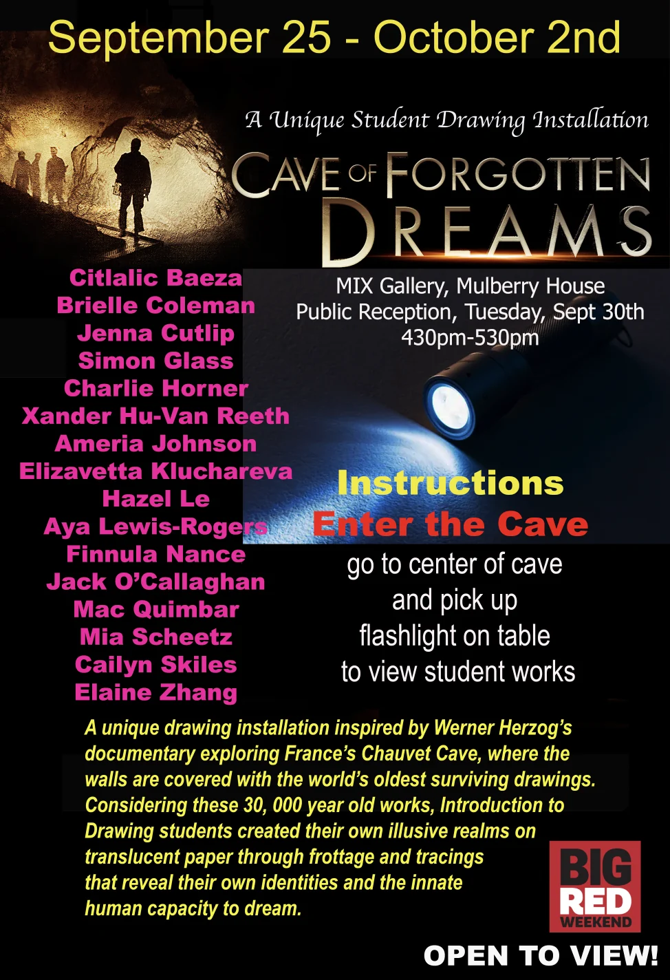 Cave of Forgotten Dreams exhibition image.