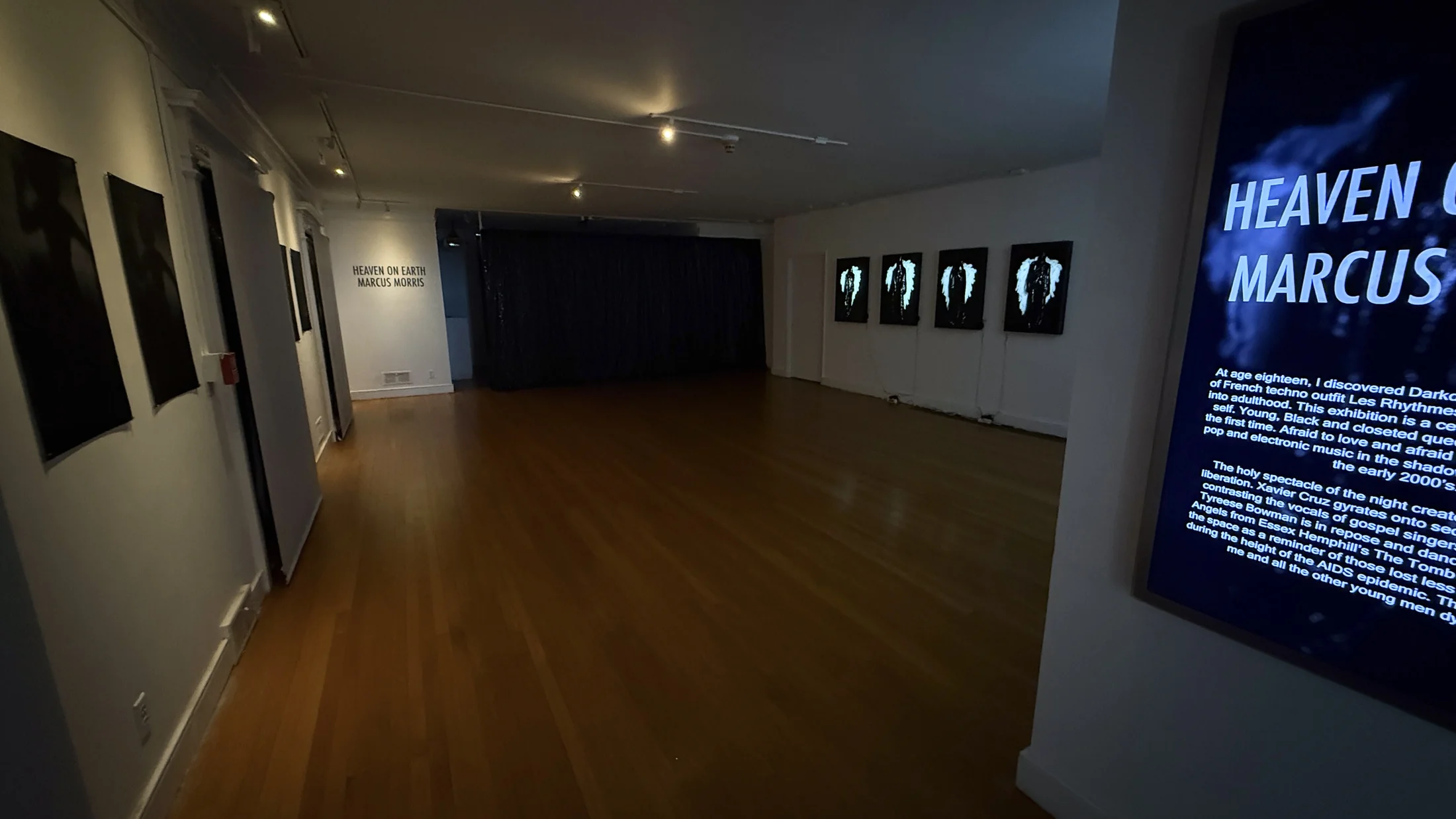 Title wall and installation view of Heaven on Earth.