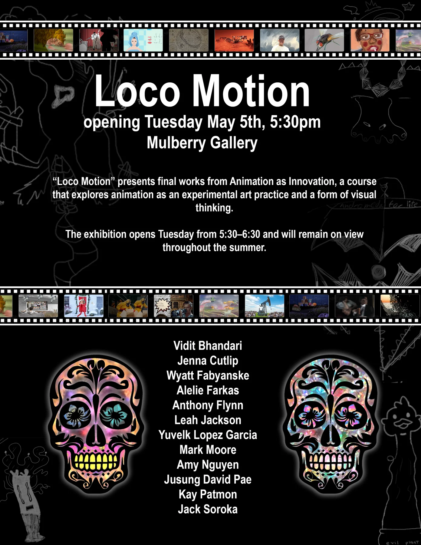 Loco Motion exhibition poster.